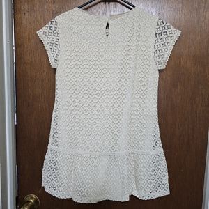Zara Girls Lace Dress Cream size 13/14; 164 cm
